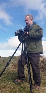 Martin preparing the next panning shot.